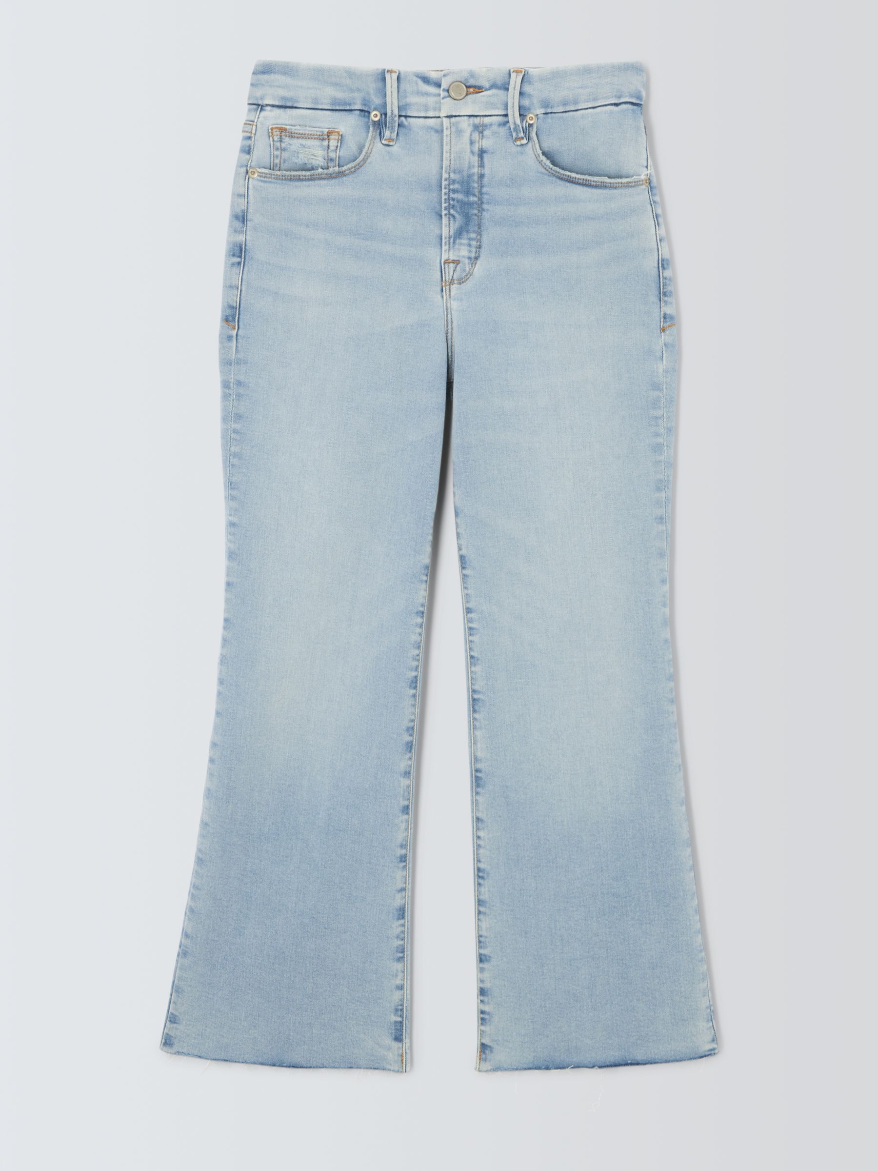 Good American Crop Mini Bootcut Jeans, Indigo 715, 32