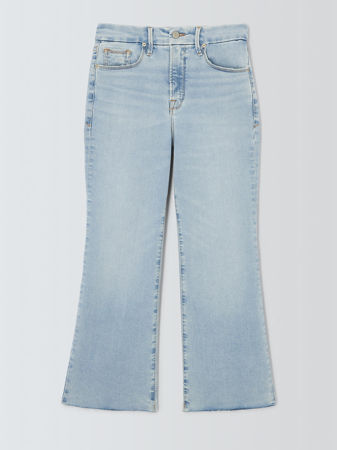 Good American Crop Mini Bootcut Jeans, Indigo 715