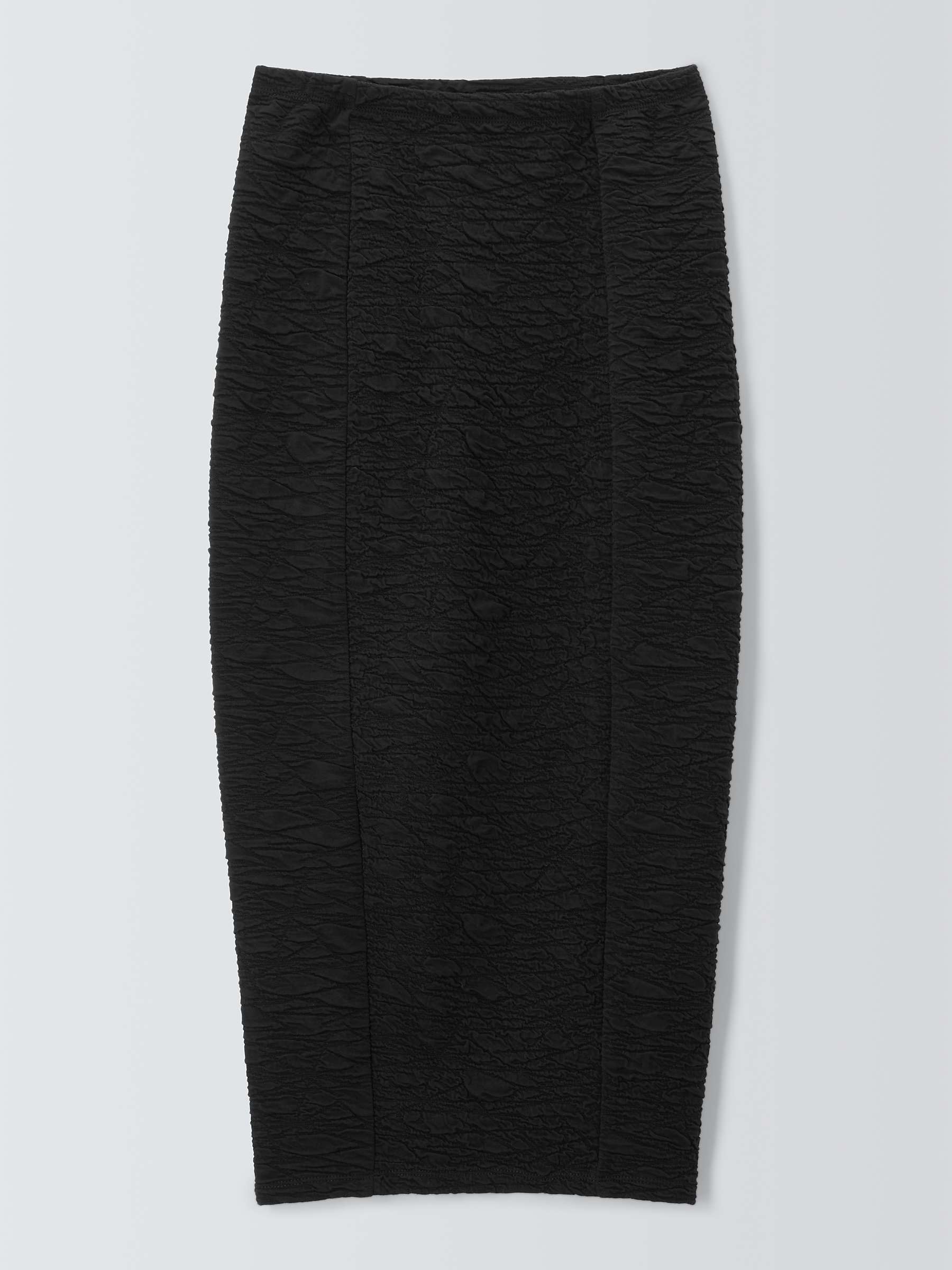 Buy Good American Scrunchie Midi Skirt, Black Online at johnlewis.com