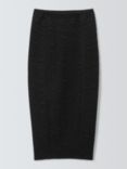 Good American Scrunchie Midi Skirt, Black, Black