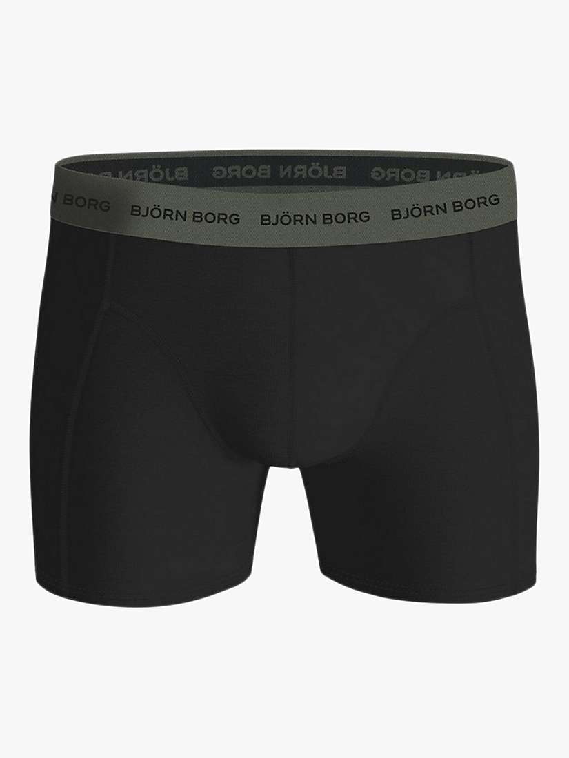 Buy Björn Borg Cotton Stretch Boxers, Pack of 3, Black Online at johnlewis.com