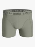 Björn Borg Cotton Stretch Leaf Print Boxers, Pack of 3, Pink/Multi