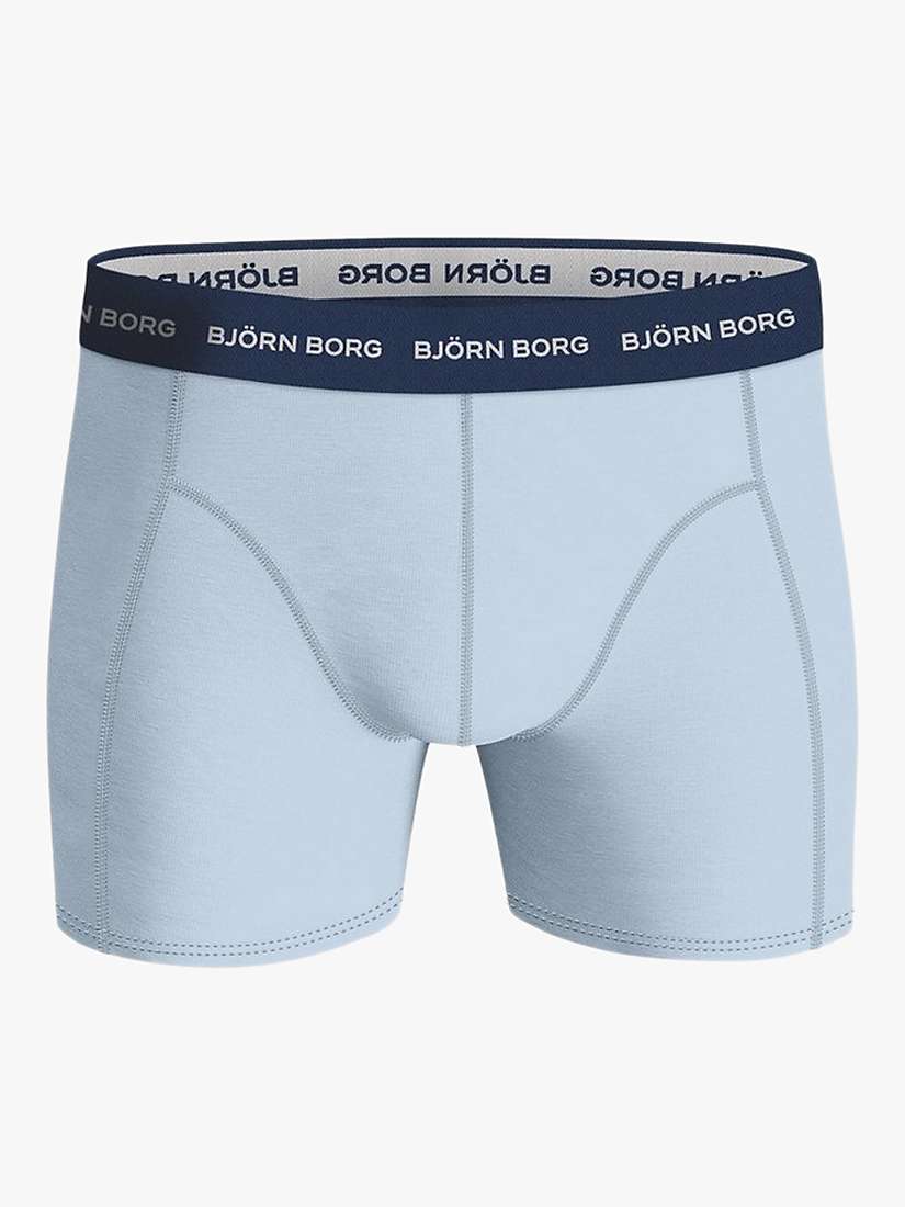 Buy Björn Borg Cotton Stretch Leaf Print Boxers, Pack of 3, Green/Multi Online at johnlewis.com