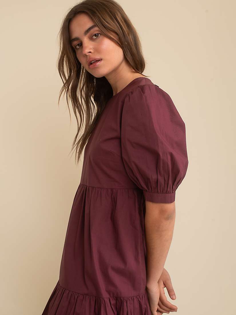 Buy Nobody's Child Rochelle Tiered Midi Dress, Purple Online at johnlewis.com