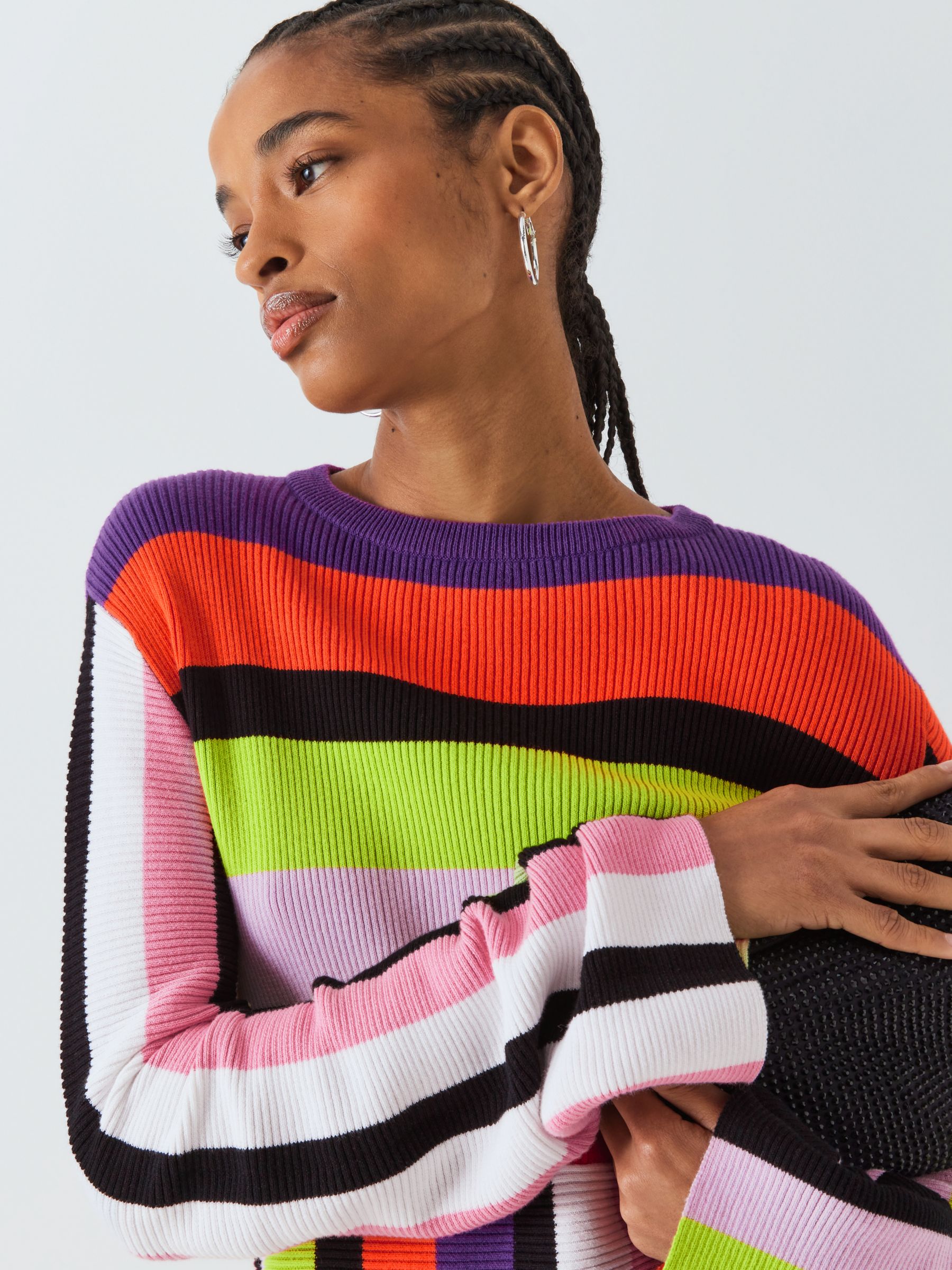 Olivia Rubin Theresa Stripe Jumper, Multi, S