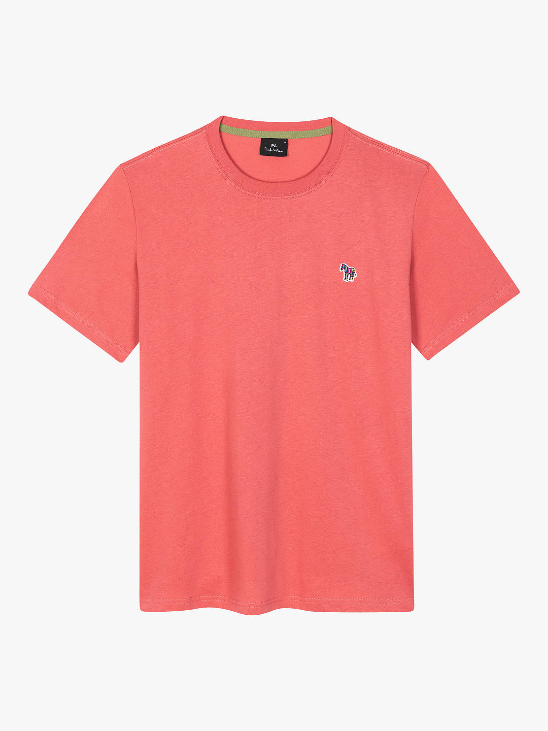 Paul Smith Organic Cotton Short Sleeve Logo T-Shirt, Pink