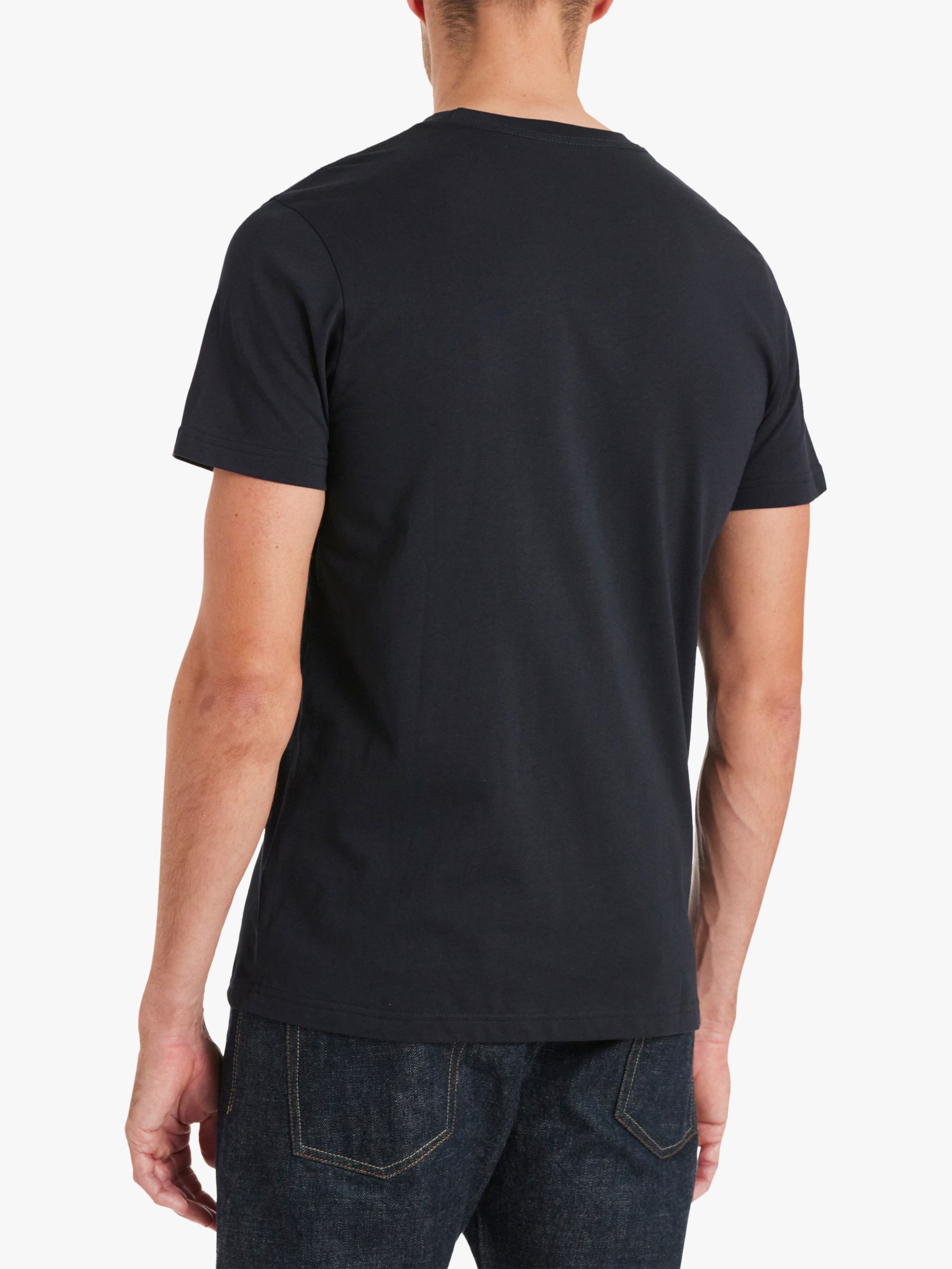Buy Paul Smith Slim Fit Zebra Organic Cotton T-Shirt, Midnight Online at johnlewis.com