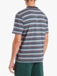 Paul Smith Organic Cotton Short Sleeve Stripe T-Shirt, Blue/Multi