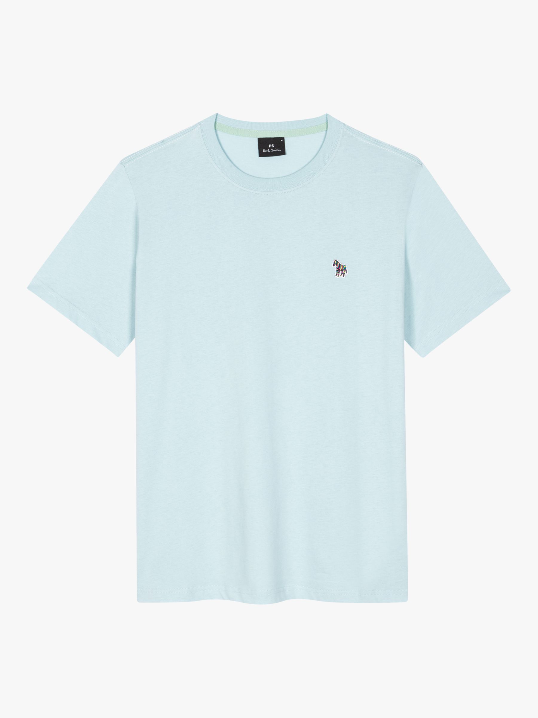 Paul Smith Organic Cotton Short Sleeve Logo T-Shirt, Blue, S