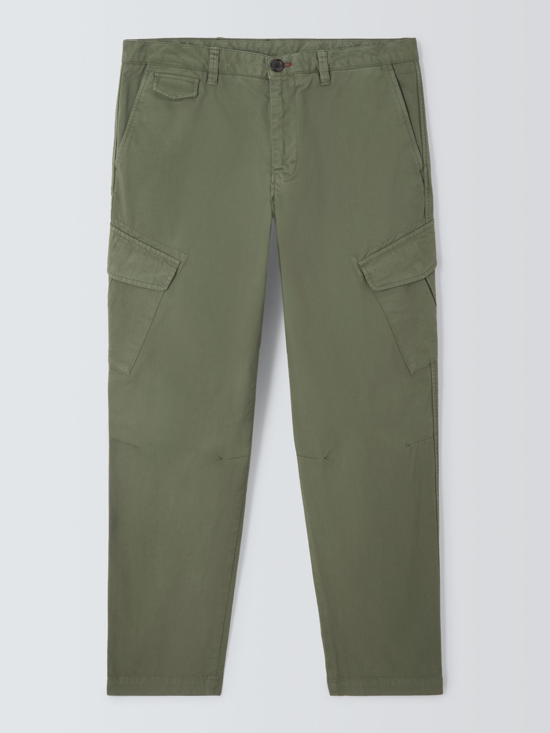 Buy Paul Smith Organic Cotton Cargo Trousers, Green Online at johnlewis.com