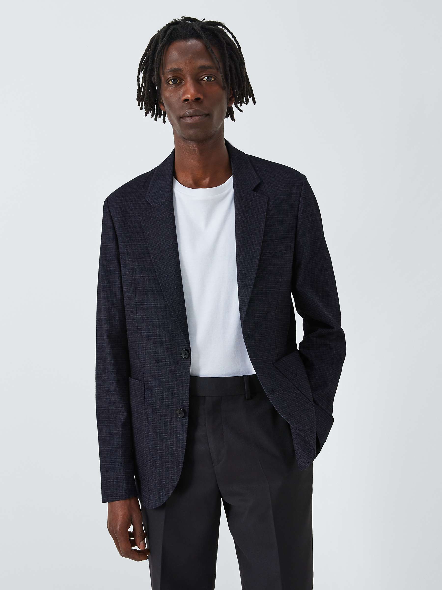Buy Paul Smith Unlined Textured Suit Jacket, 49 Blues Online at johnlewis.com