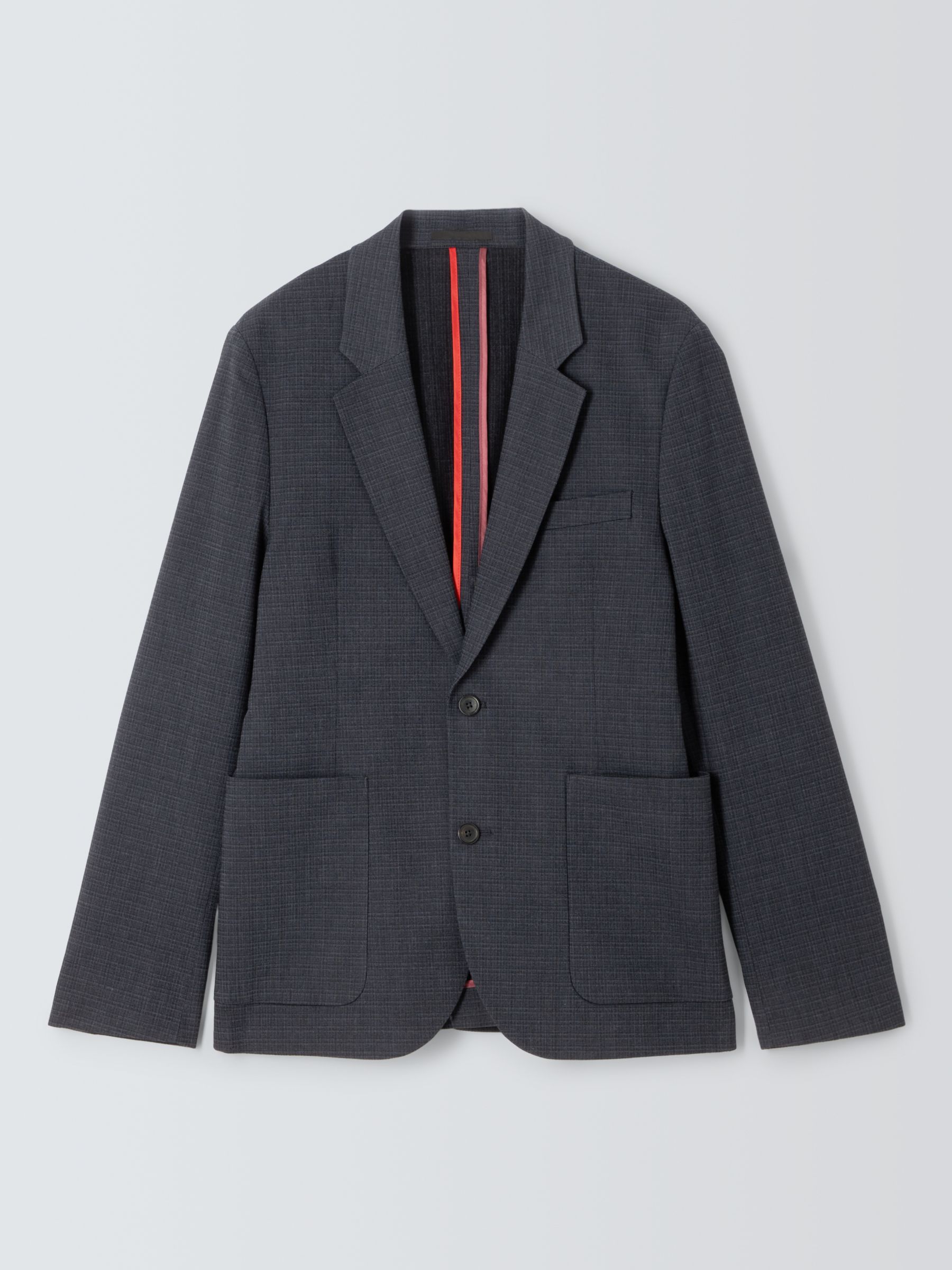 Paul Smith Unlined Textured Suit Jacket, 49 Blues at John Lewis & Partners