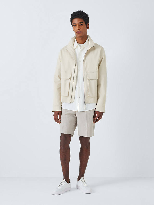 Kin Tailored Cotton Jacket, Stone