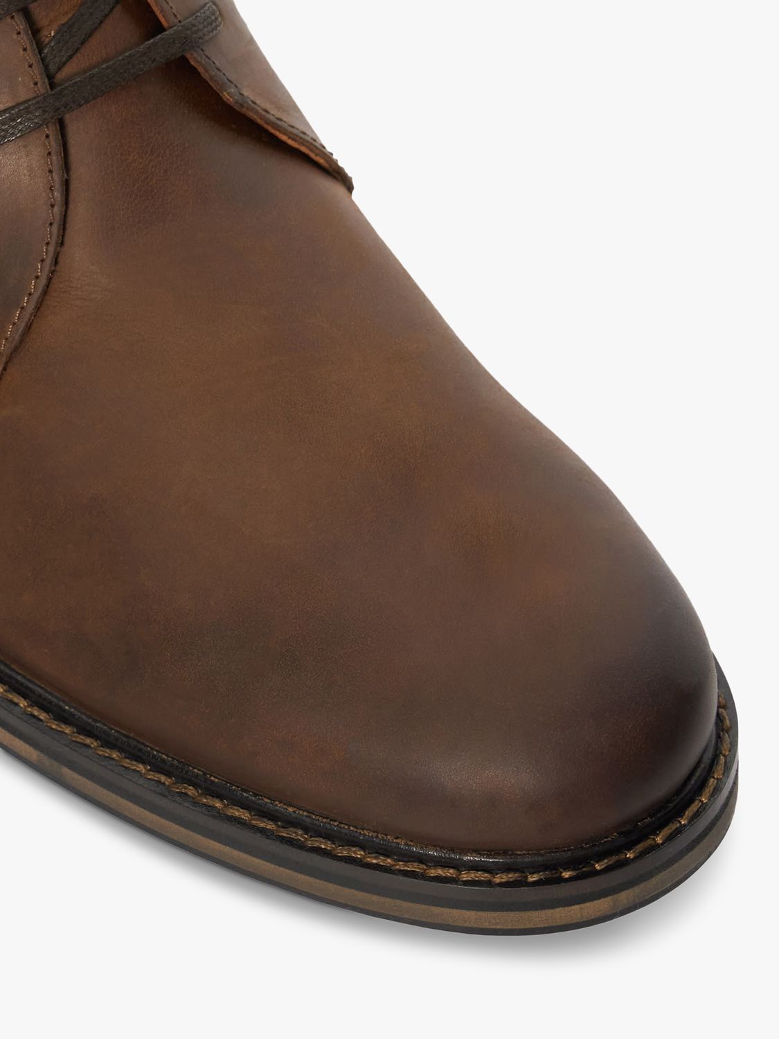 Dune Charleys Leather Chukka Boots, Brown, 7