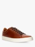Dune Terrence Leather Trainers, Tan, Tan-leather
