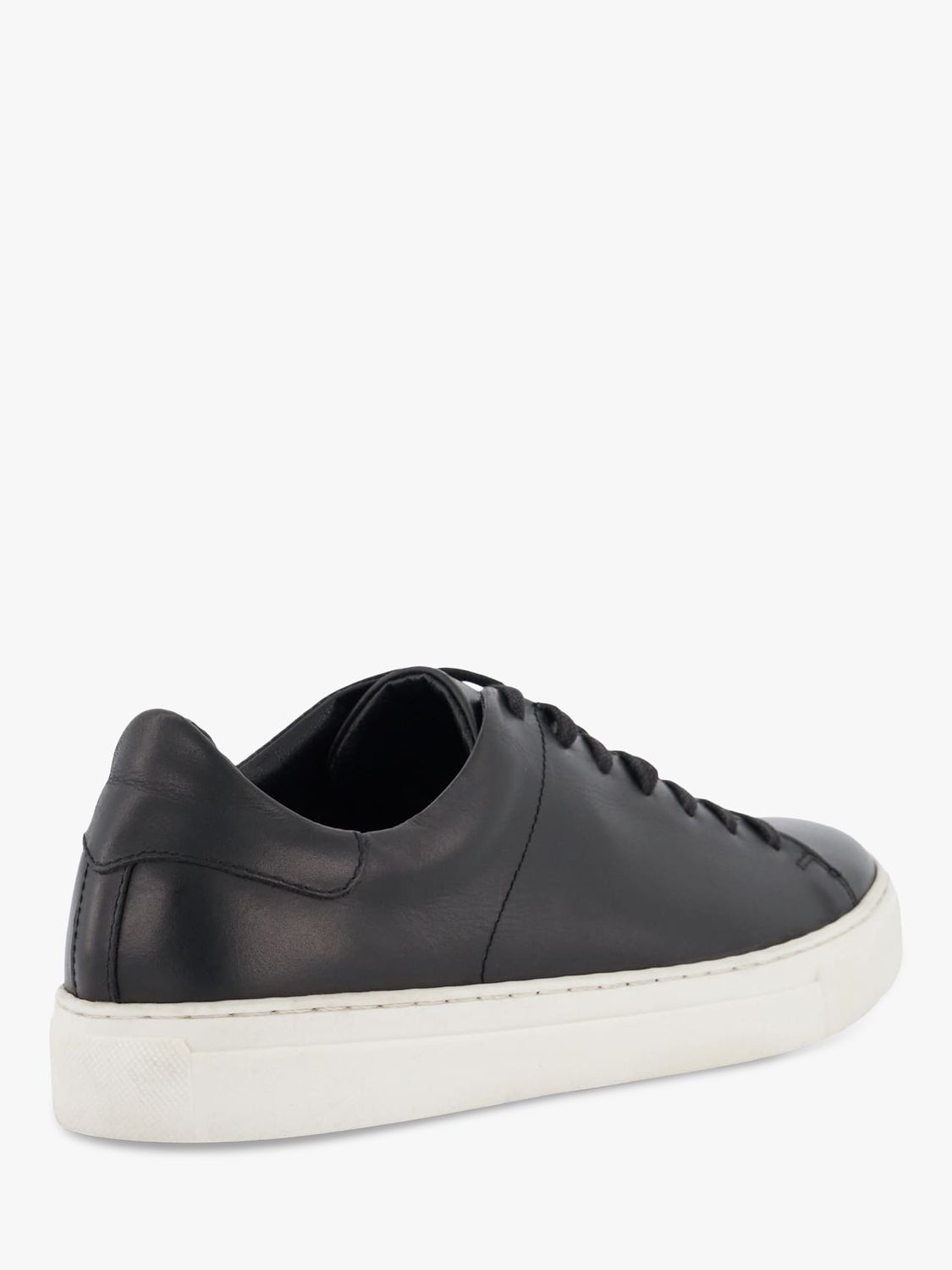 Dune Terrence Leather Trainers, Black