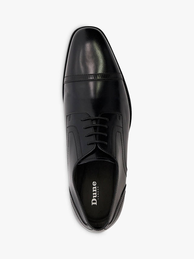 Dune Salone Gibson Formal Shoes, Black-leather at John Lewis & Partners