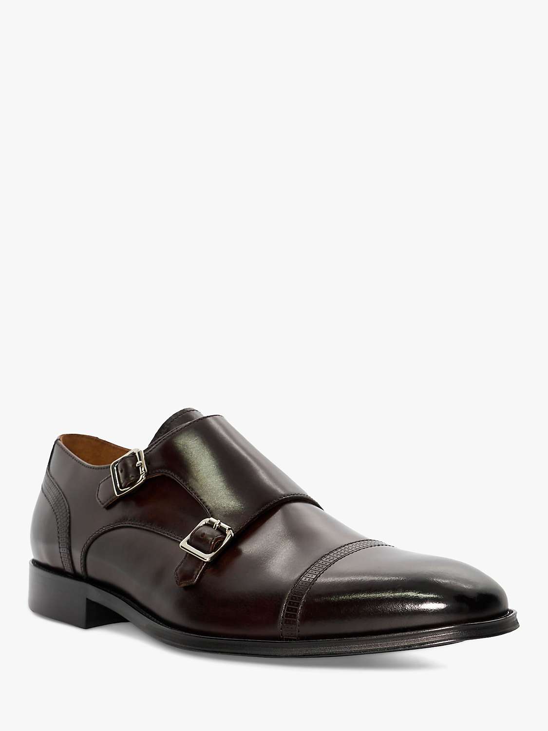 Buy Dune Saloon Leather Double Monk Shoes Online at johnlewis.com