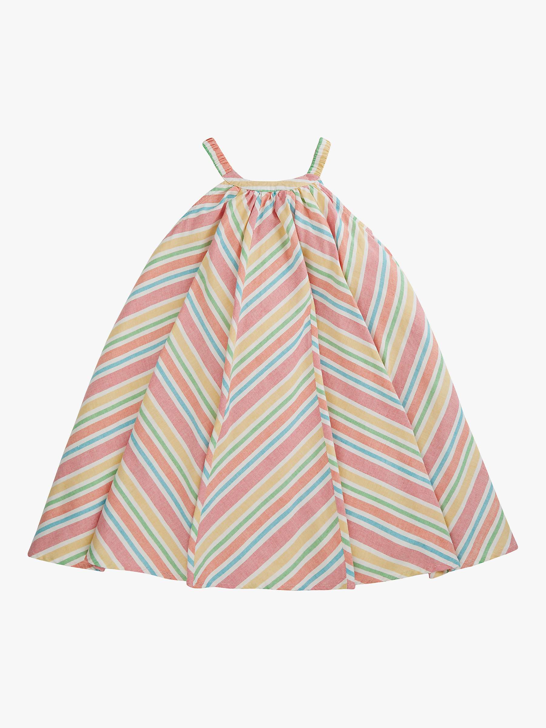 Buy Frugi Kids' Tallulah Trapeze Organic Cotton Dress, Beach Stripe Online at johnlewis.com