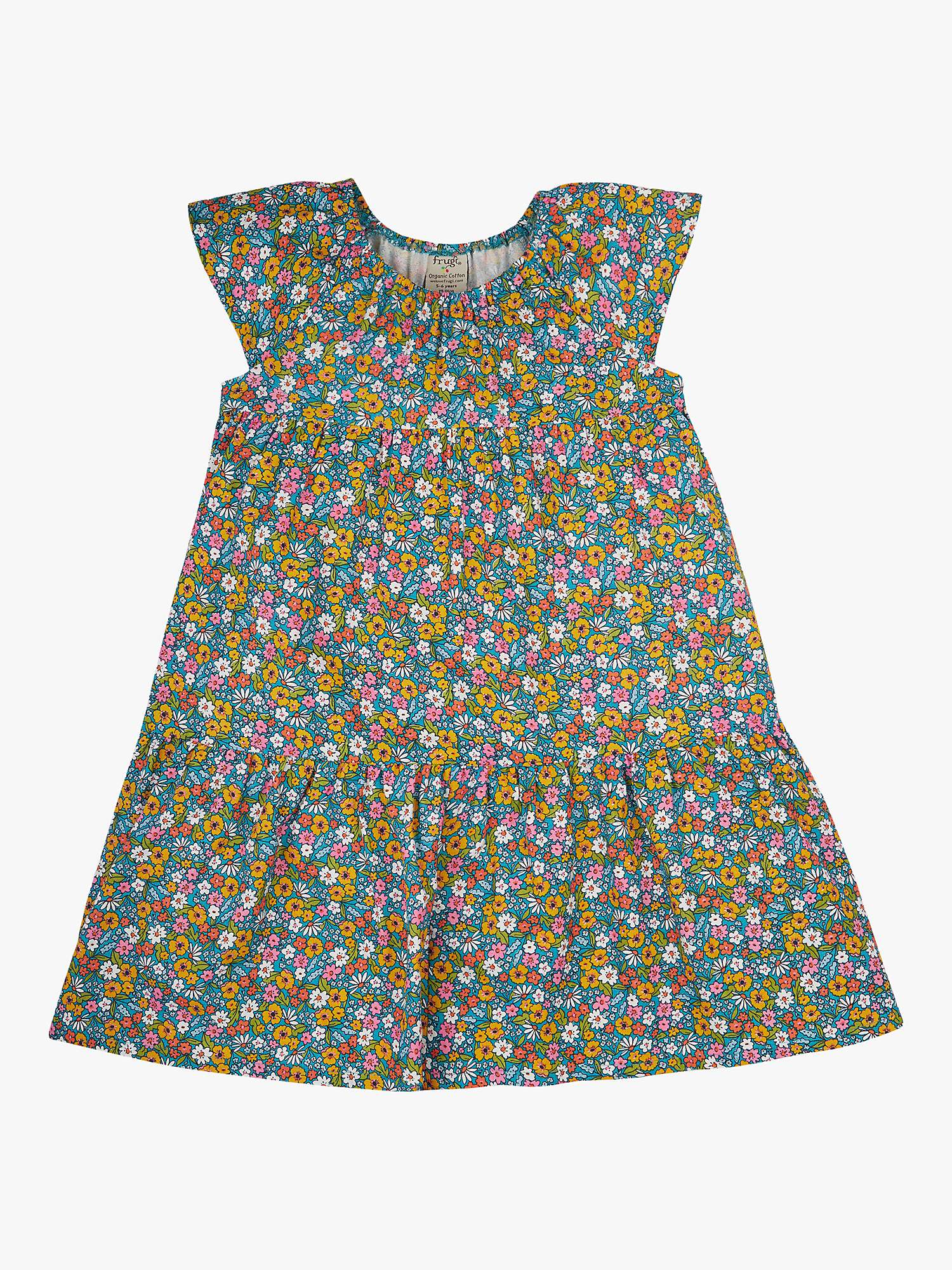 Buy Frugi Kids' Violet Floral Print Dress, Multi Online at johnlewis.com