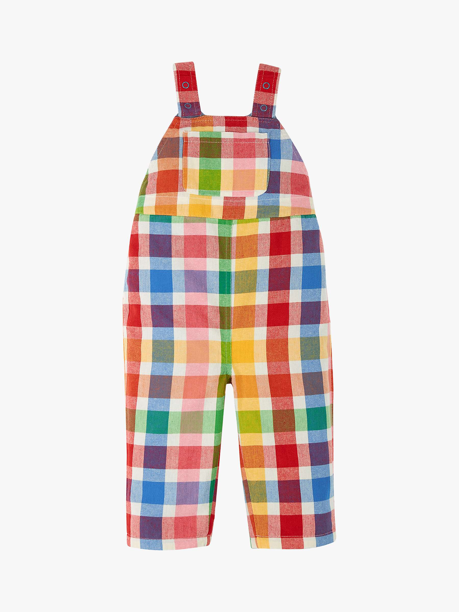Buy Frugi Baby Rio Reversible Dungarees, Rainbow/Chambray Online at johnlewis.com