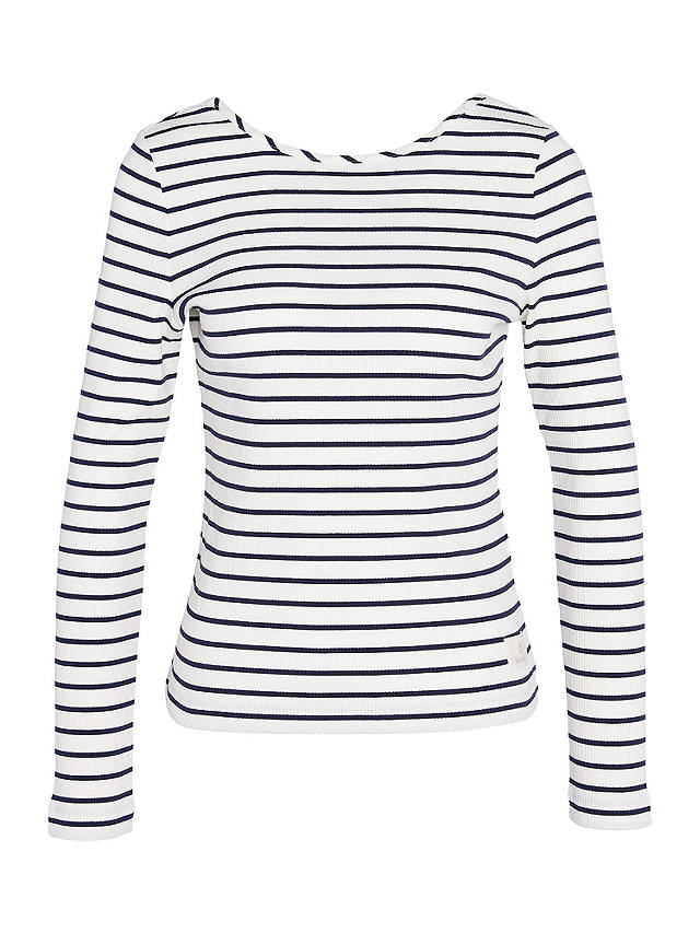 Barbour Langton Stripe Long Sleeve T-Shirt, Cloud/Multi