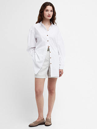 Barbour Catherine Oversized Cotton Shirt, White