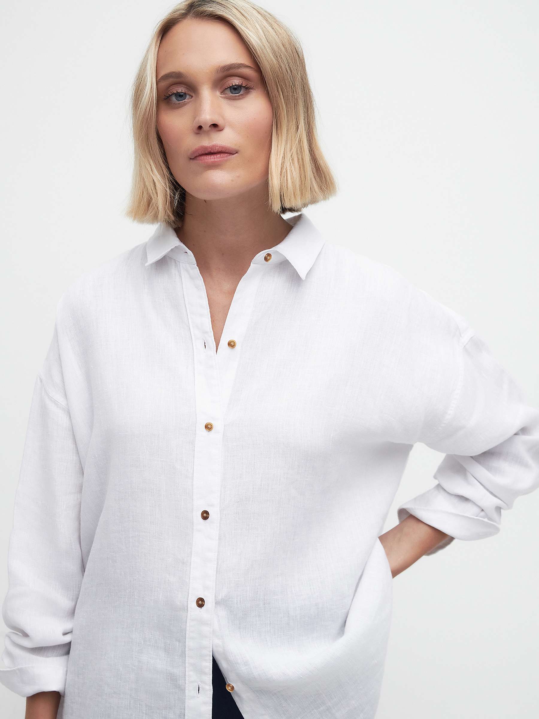 Buy Barbour Hampton Linen Shirt Online at johnlewis.com