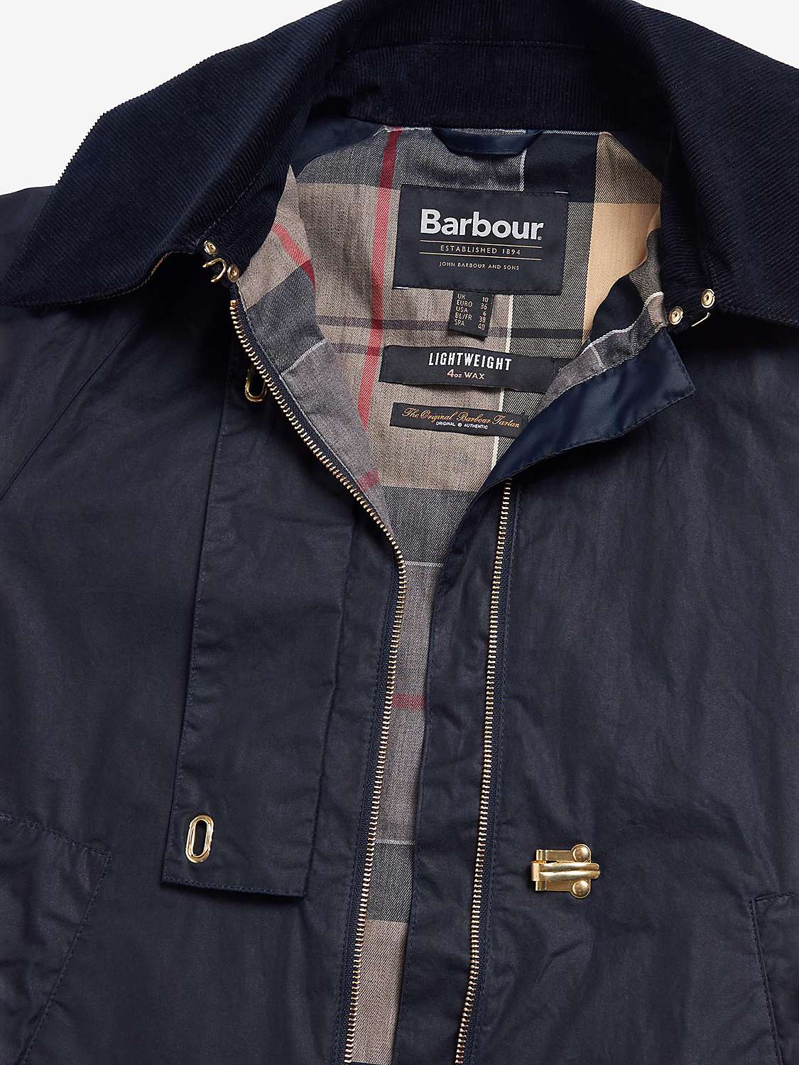 Buy Barbour Drummond Waxed Jacket, Royal Navy Online at johnlewis.com