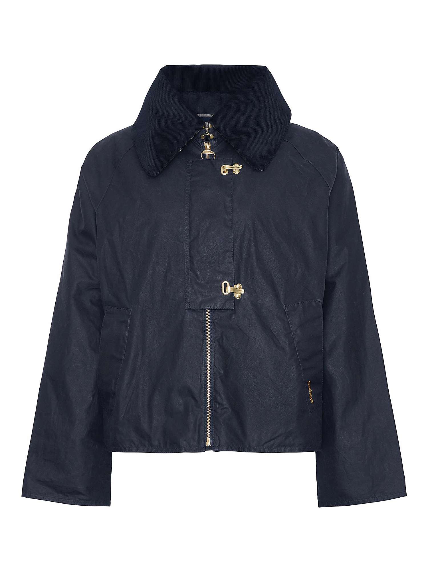 Barbour Drummond Waxed Jacket, Royal Navy at John Lewis & Partners