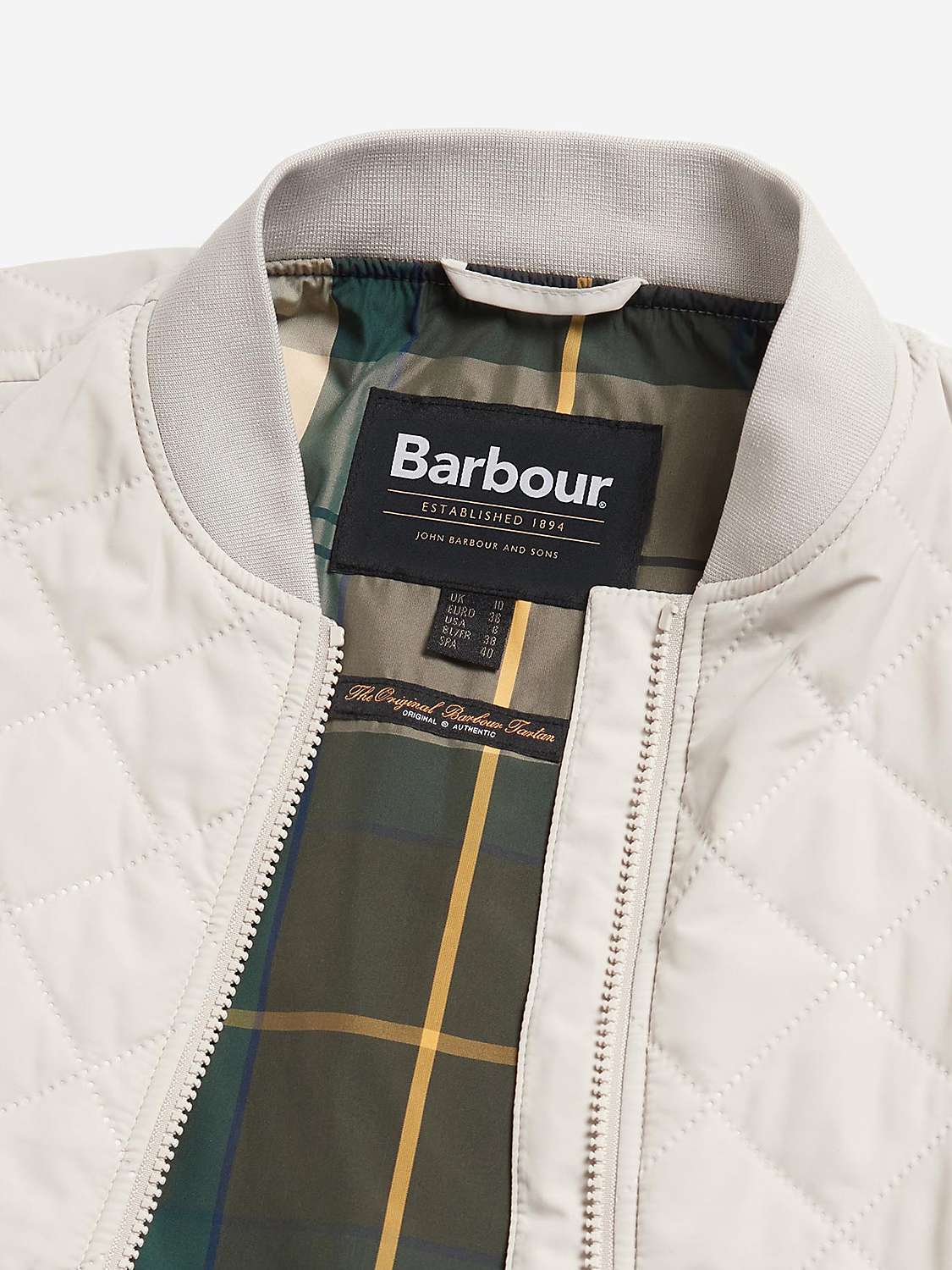 Buy Barbour Bowhill Quilted Jacket, French Oak Online at johnlewis.com