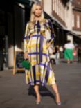 Closet London Check Asymmetric Hem Midi Dress, Multi