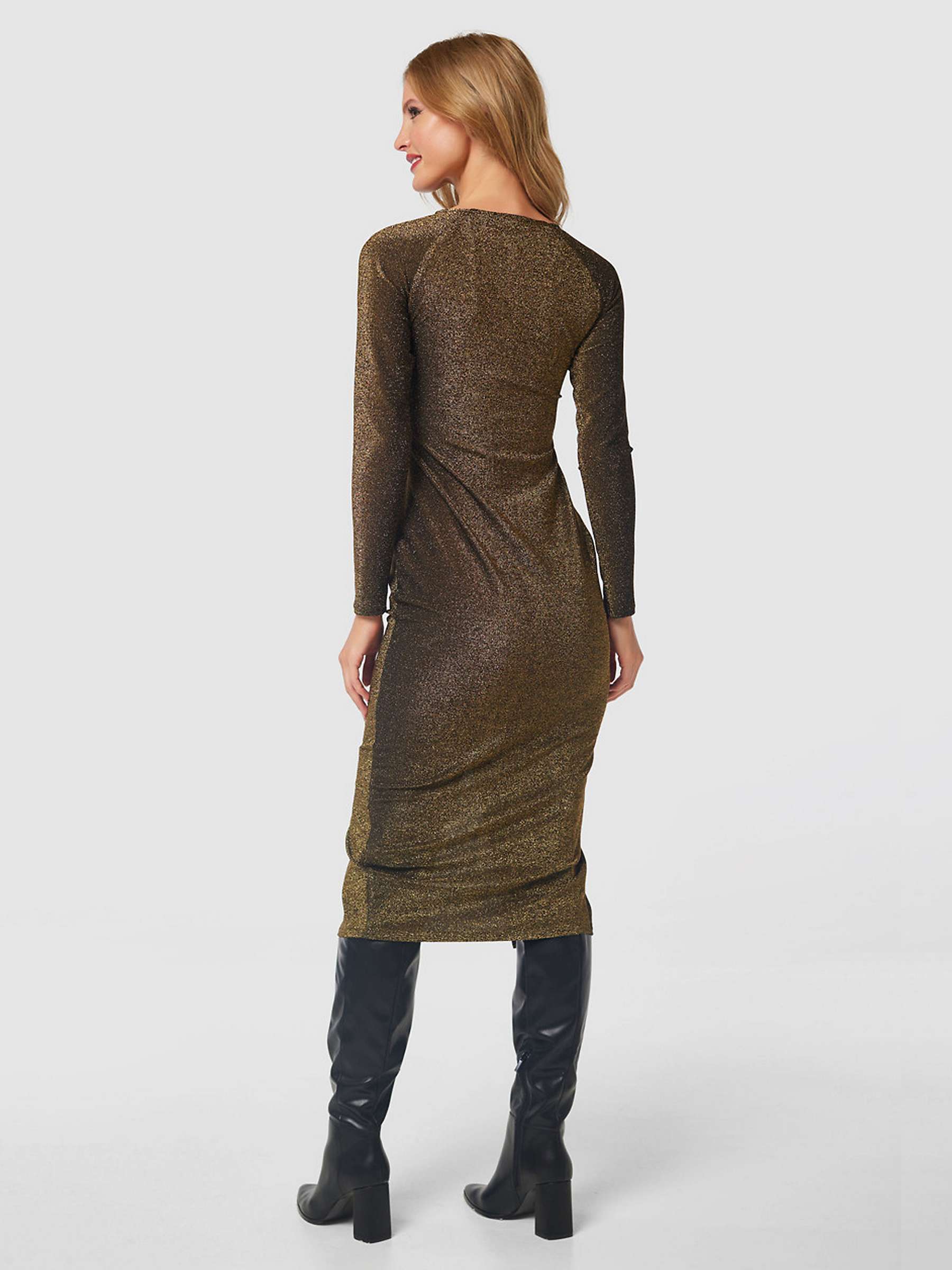 Buy Closet London Metallic Bodycon Dress, Jade Online at johnlewis.com