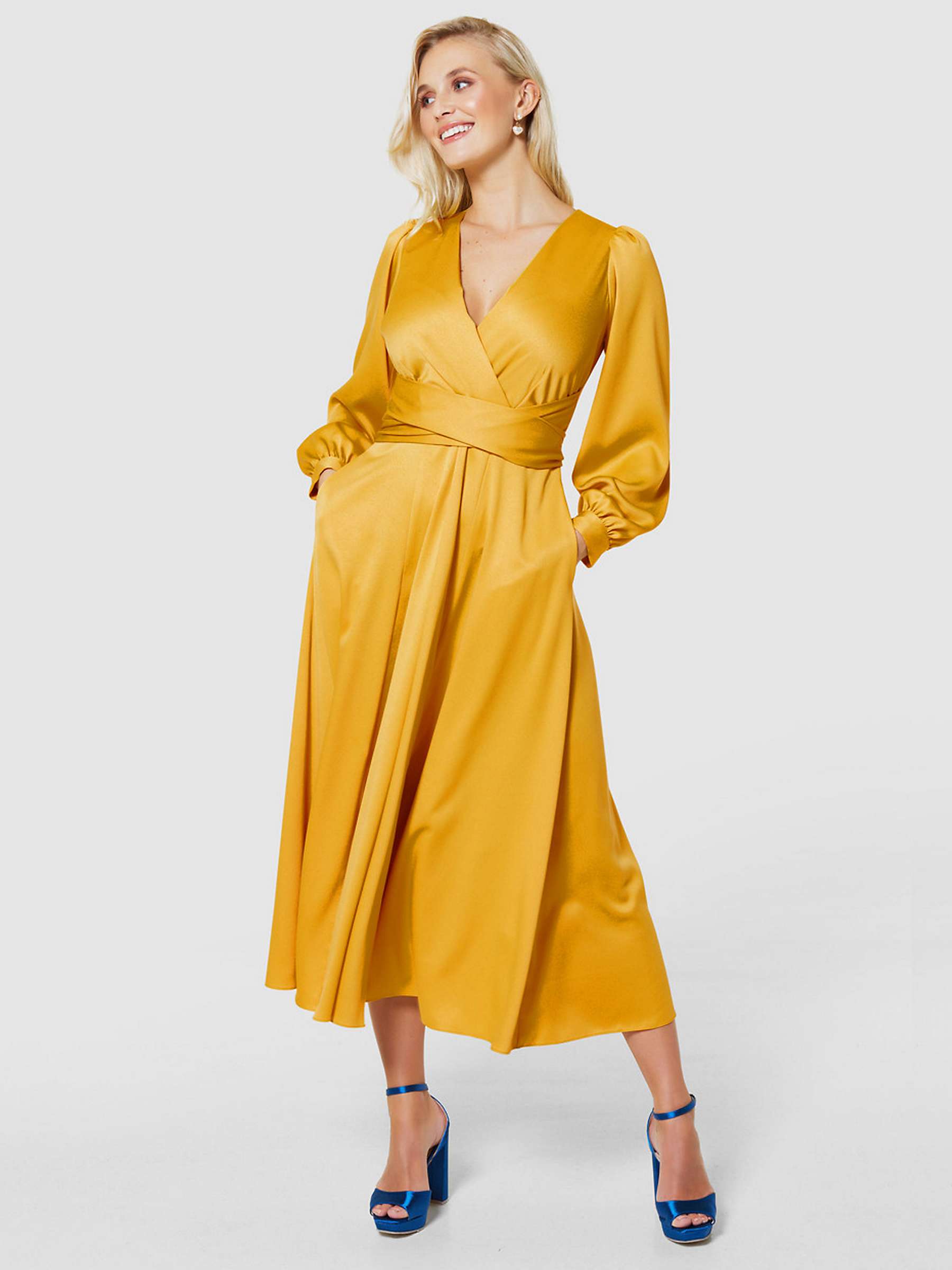 Buy Closet London Satin Wrap Dress Online at johnlewis.com