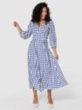 Closet London Polka Dot Panel Midi Dress