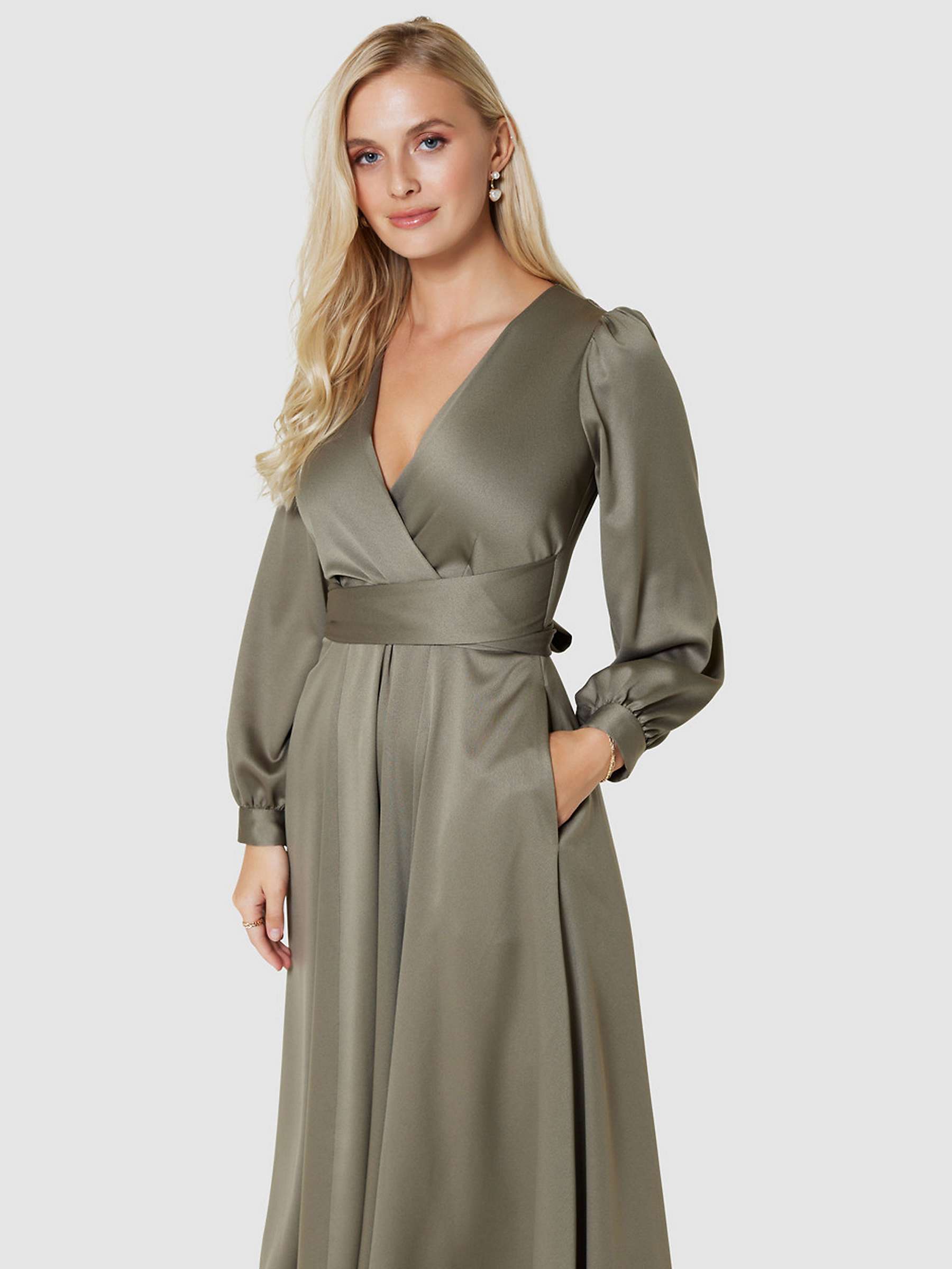 Buy Closet London Satin Wrap Dress Online at johnlewis.com