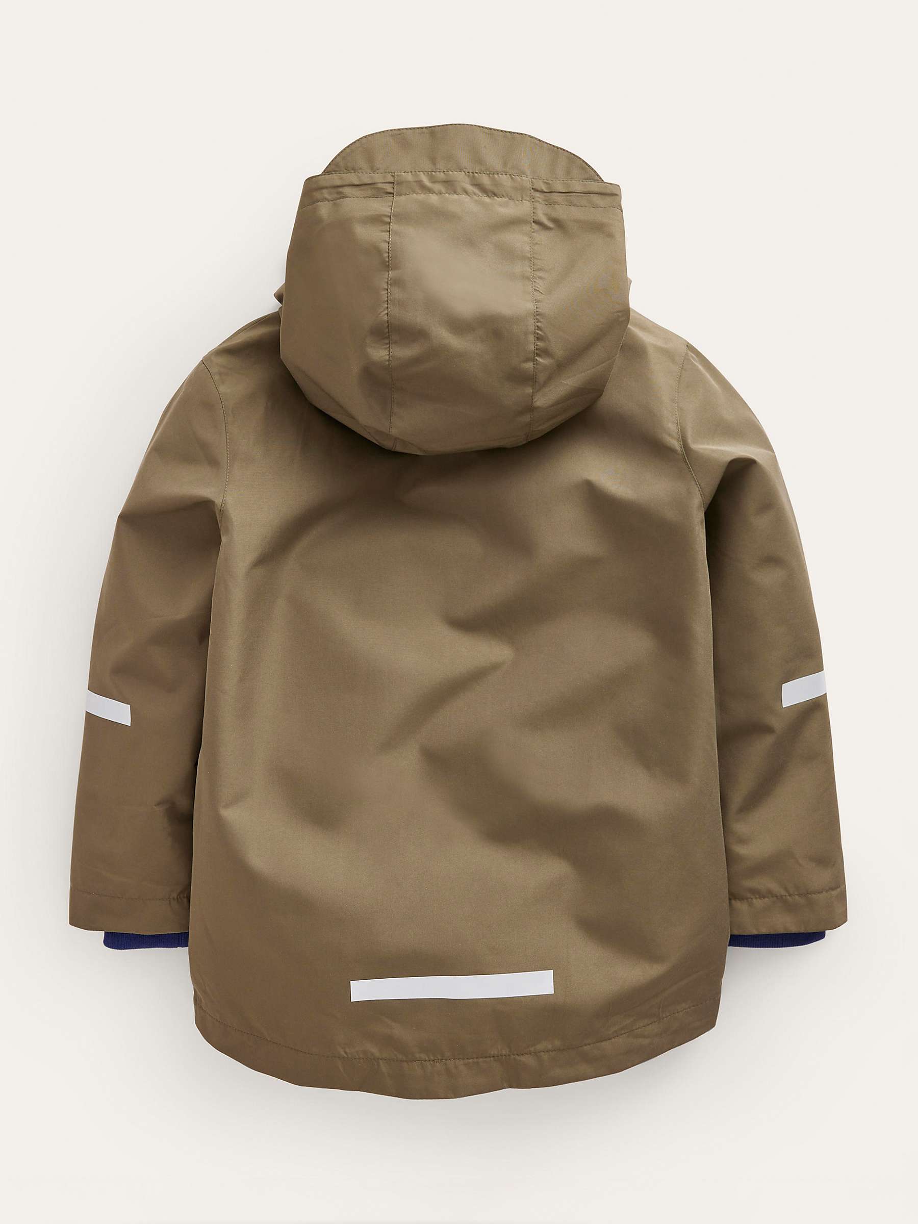 Buy Mini Boden Kids' Fisherman's Waterproof Hooded Jacket, Classic Khaki Online at johnlewis.com