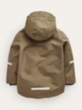 Mini Boden Kids' Fisherman's Waterproof Hooded Jacket, Classic Khaki, Classic Khaki