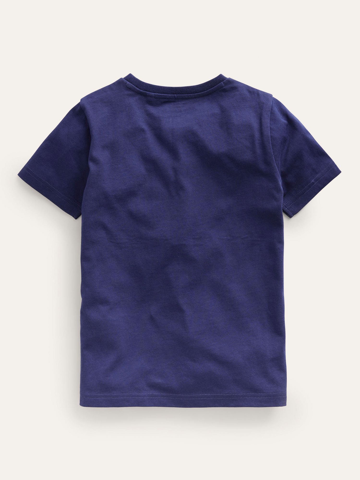 Mini Boden Kids' Small Superstitch Dinosaur T-Shirt, College Navy Dinos, 11-12 years