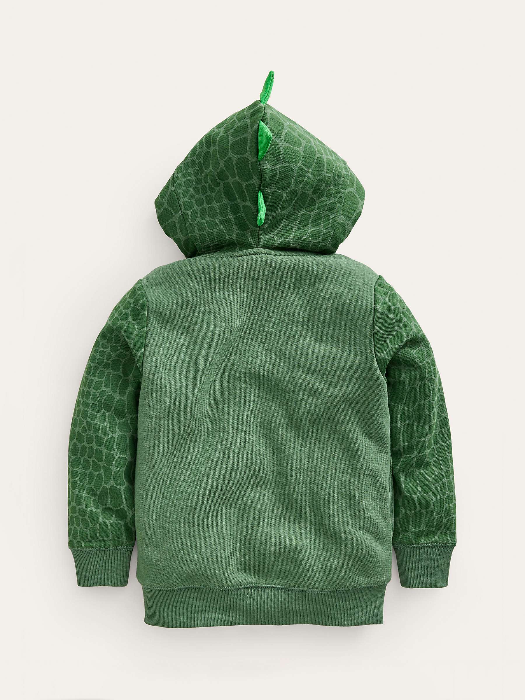 Buy Mini Boden Kids' Novelty Crocodile Zip Through Hoodie, Green Online at johnlewis.com