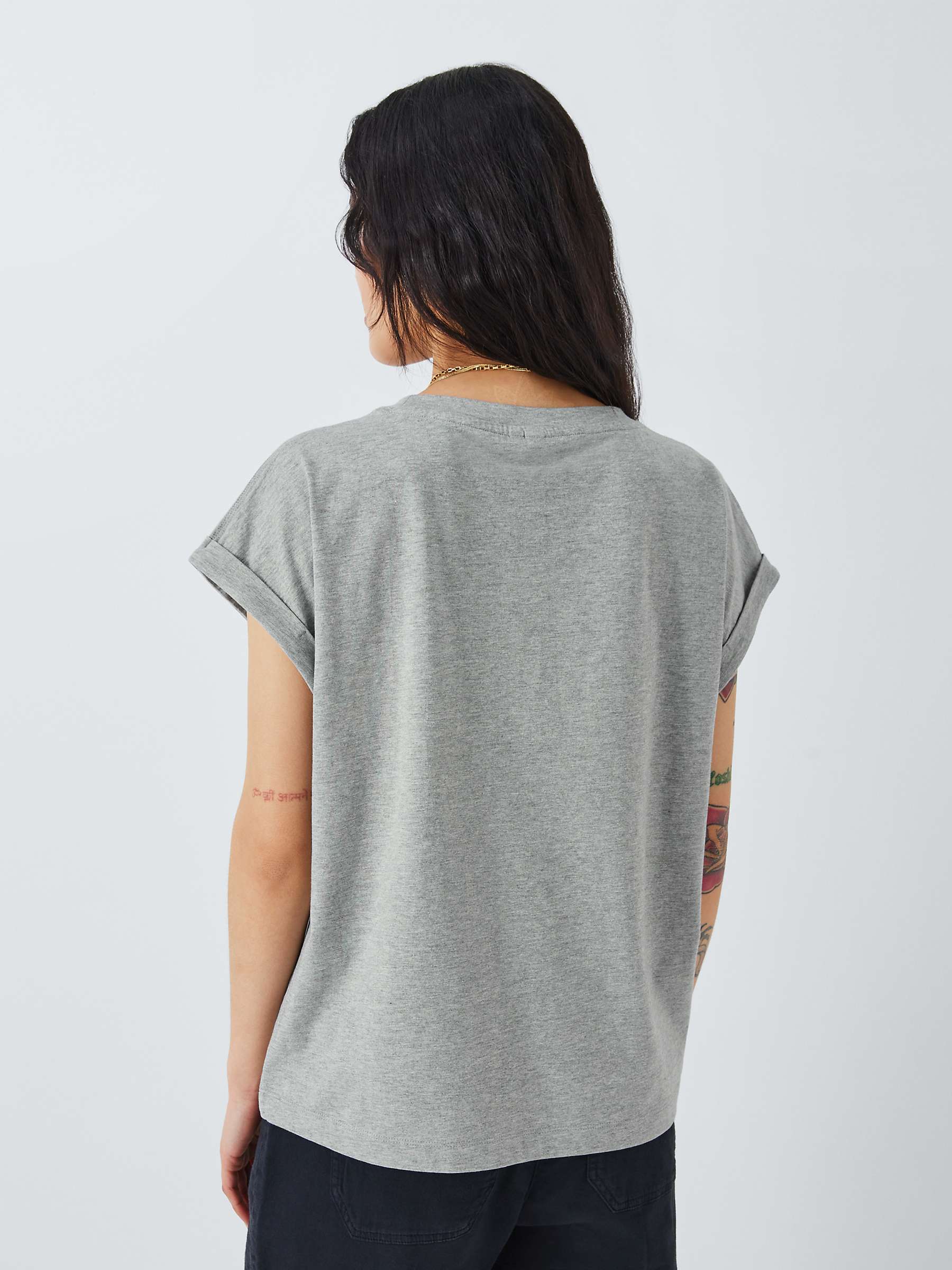 Buy AND/OR Organic Cotton Tank T-Shirt, Grey Marl Online at johnlewis.com