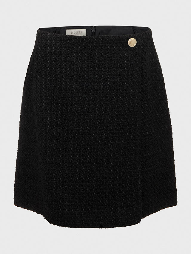 Hobbs Emmy Wool Blend Knit Mini Skirt, Black