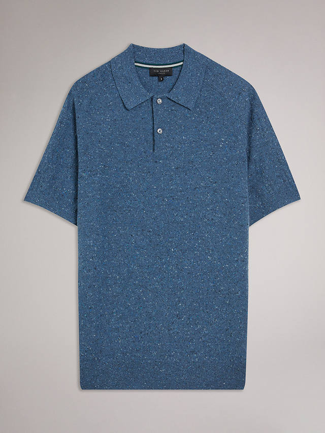 Ted Baker Ustee Short Sleeve Polo Shirt, Blue Mid