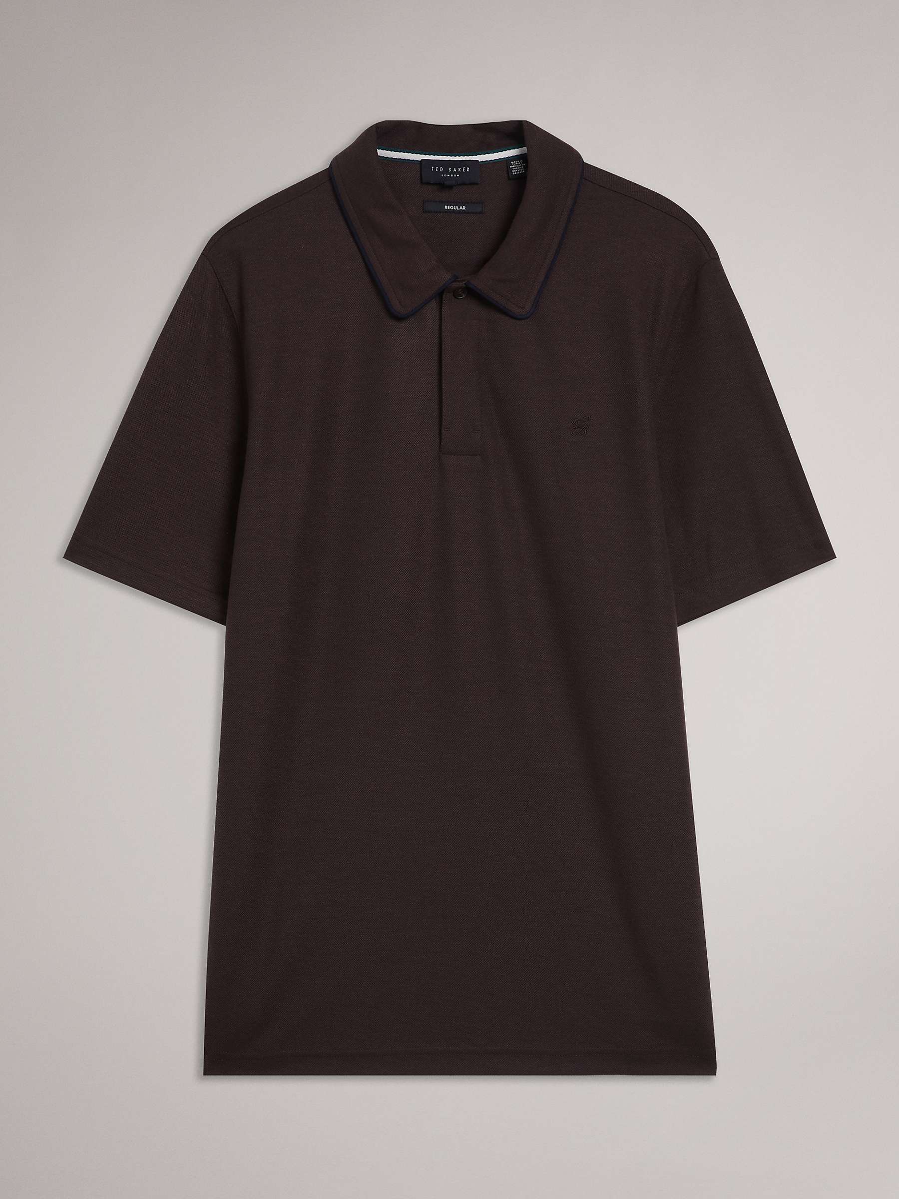 Buy Ted Baker Aroue Short Sleeve Auede Trim Polo Shirt Online at johnlewis.com
