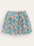 Mini Boden Kids' Floral Cord Twirly Mini Skirt, Multi, Multi