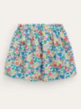 Mini Boden Kids' Floral Cord Twirly Mini Skirt, Multi