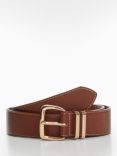 Mango Nash Square Buckle Belt, Brown