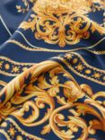 Mango Medea Baroque Printed Scarf, Navy