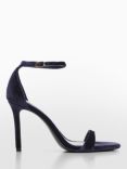 Mango Viviane Stiletto Heel Sandals, Dark Blue