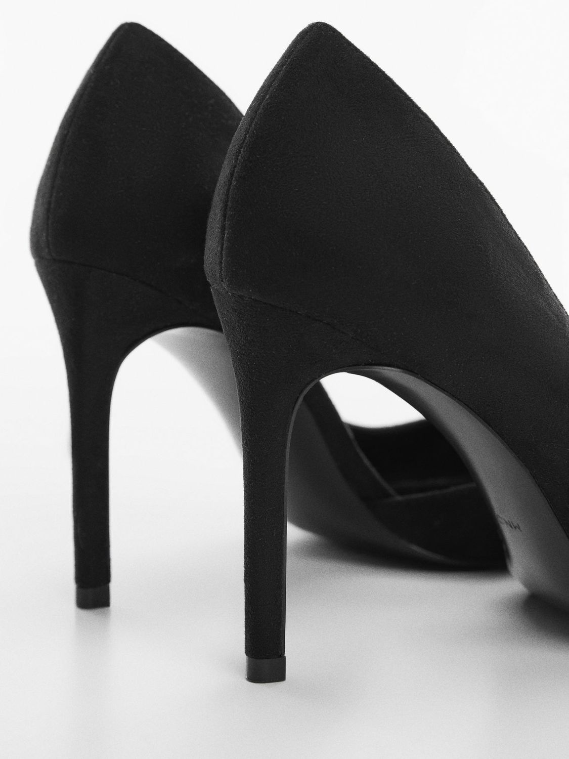 Mango Audrey Asymmetrical Court Shoes, Black, 2